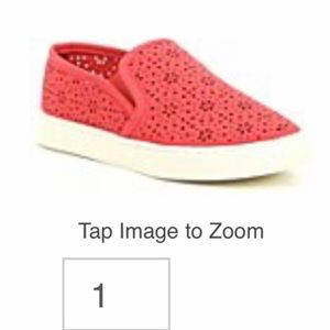 Kids slip on shoes. Corral color